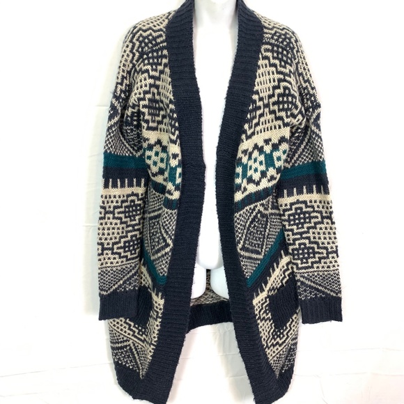 Freeway Sweaters - FREEWAY Mohair Chunky Duster Cardigan Sweater sz L